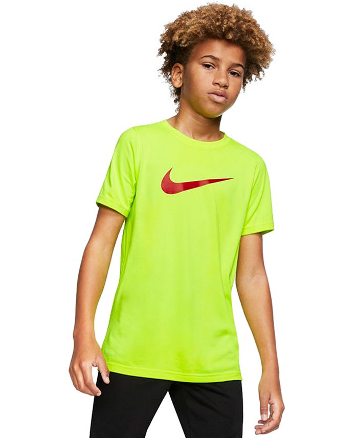Nike Big Boys Swoosh-Print T-Shirt & Reviews - Shirts & Tops - Kids ...