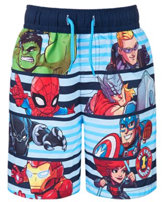 boys avengers swim trunks