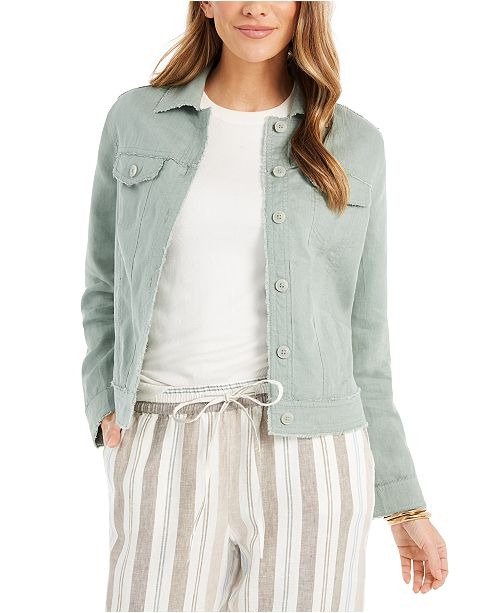 Charter Club Linen Jacket Created For Macy S Reviews Women