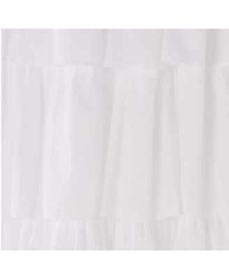 Carnival Pleated Layers Light Filtering Rod Pocket Curtain Panel Pair, Airy & Breathable, 80" W x 84" L