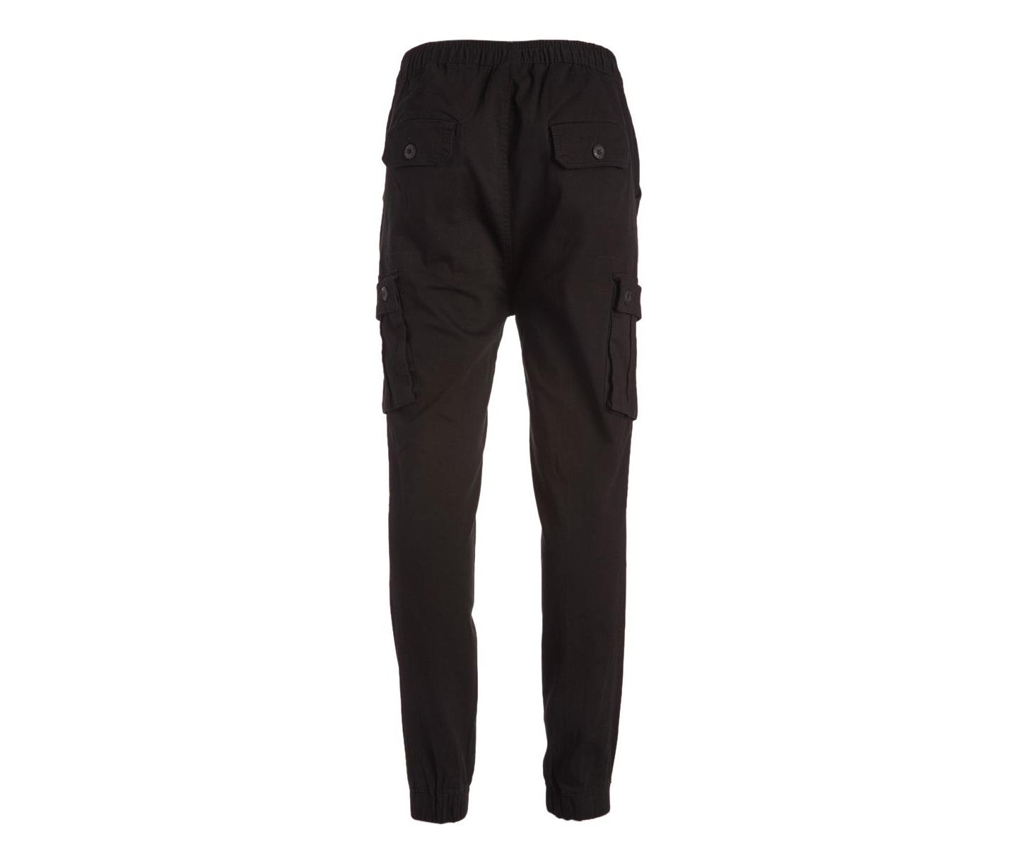 Мужские брюки Galaxy By Harvic Cotton Stretch Twill Cargo, цвет: Чёрный — фото 3