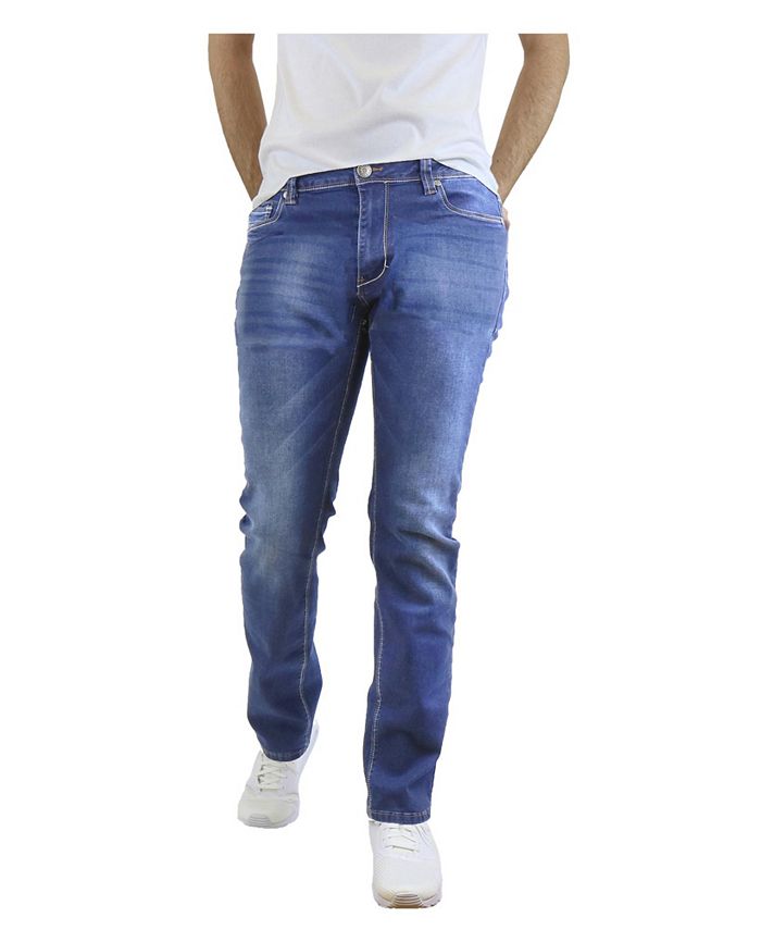 Galaxy By Harvic Men's Washed Straight Leg Stretch Jeans & Reviews ...
