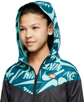 big girls sportswear windrunner hooded jacket