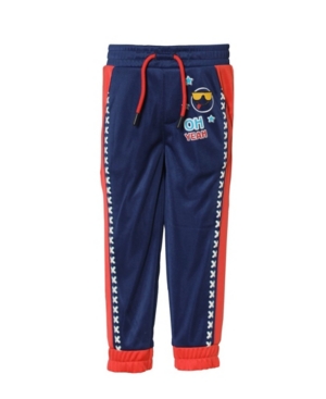 image of Toddler and Little Boys Red and Navy Tricot Track Pant