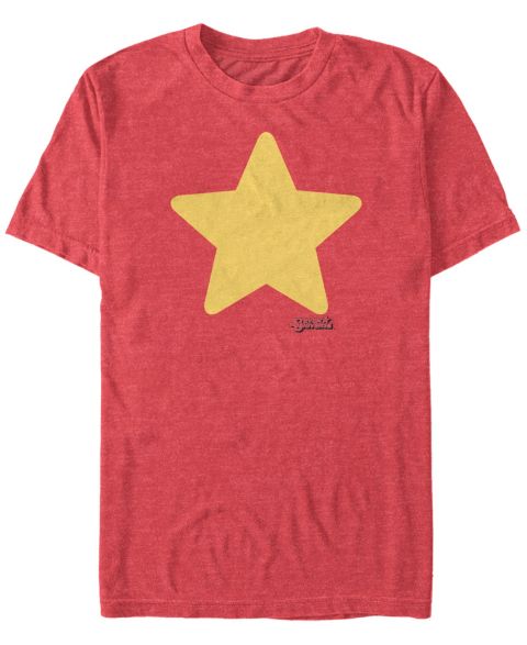 Мужская рубашка Fifth Sun Steven Universe Star Costume Short Sleeve T, цвет: Красный