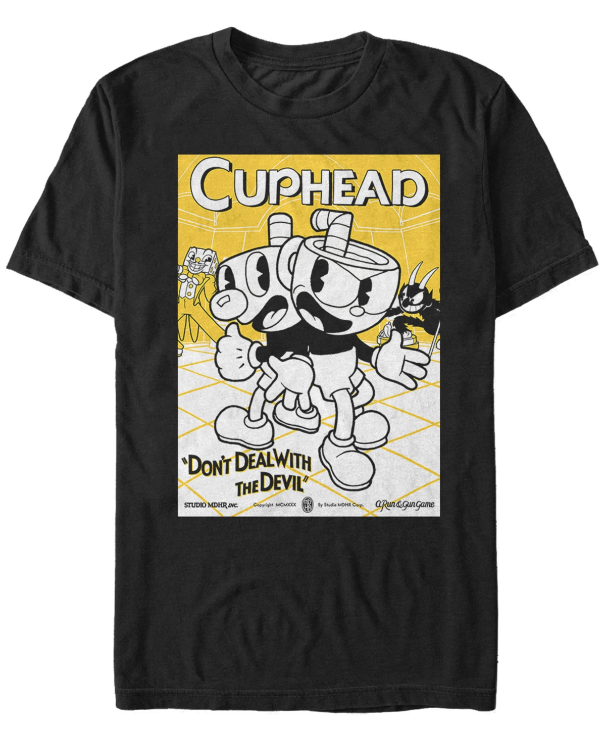 Fifth Sun Men's Don't Deal With The Devil Poster Short Sleeve T- shirt