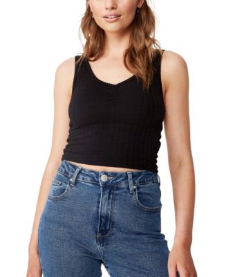 売れ筋商品|||チャータークラブ カットソー トップス レディース Women's Cotton Pointelle Tank Top, Created for Macy's Bright White Charter Club Women's Cotton Pointelle Tank Top, Created for