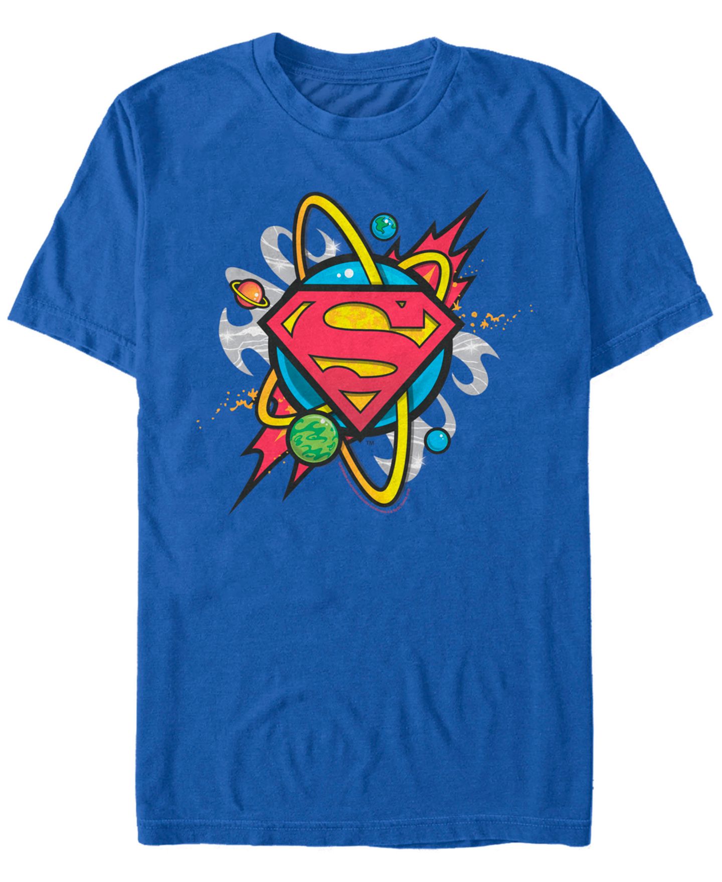 Мужская футболка Fifth Sun DC Superman Galaxy Planet Logo Short Sleeve — фото 1