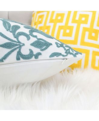 Victoria Cotton Decorative Pillow, 20" x 20"