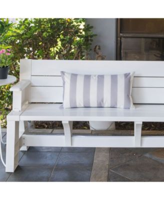 Olivia Stripe Indoor/Outdoor Decorative Pillow, 12" x 20"