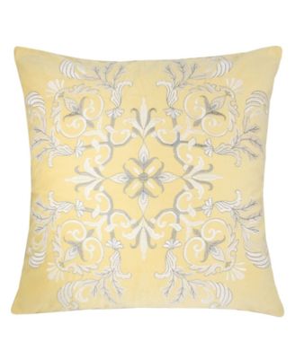 Floral Elegant Decorative Pillow, 20" x 20"