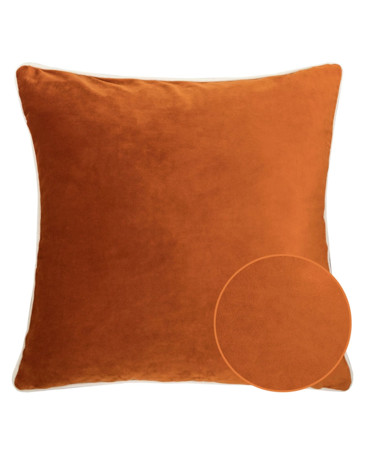 Homey Cozy Skylar Velvet Square Decorative Throw Pillow