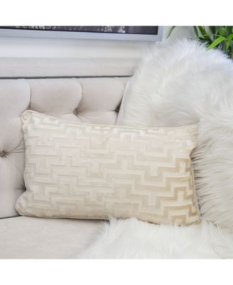Jasmine Modern Maze Decorative Pillow, 12" x 20"