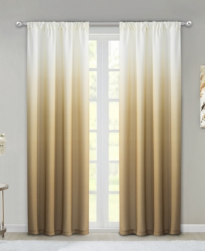 Dainty Home Ombre 40" X 84" Curtain Set In Gold