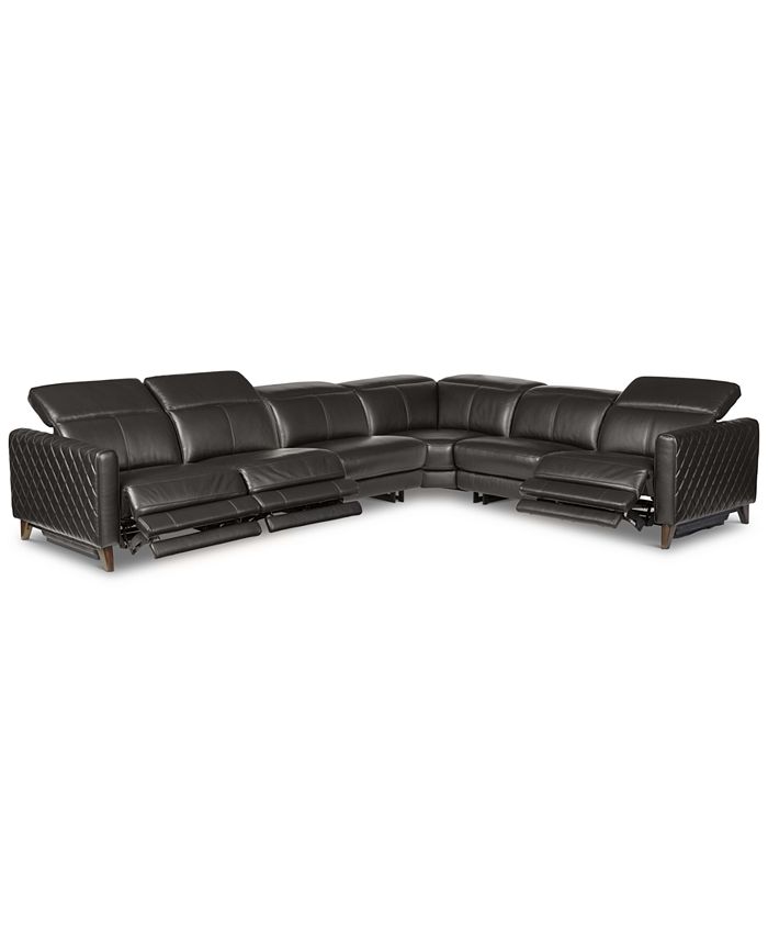 Jaconna deals leather sectional