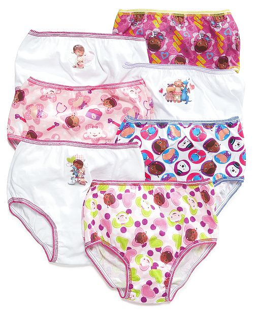 Dc Comics Doc Mcstuffins Cotton Panties 7 Pack Toddler Girls