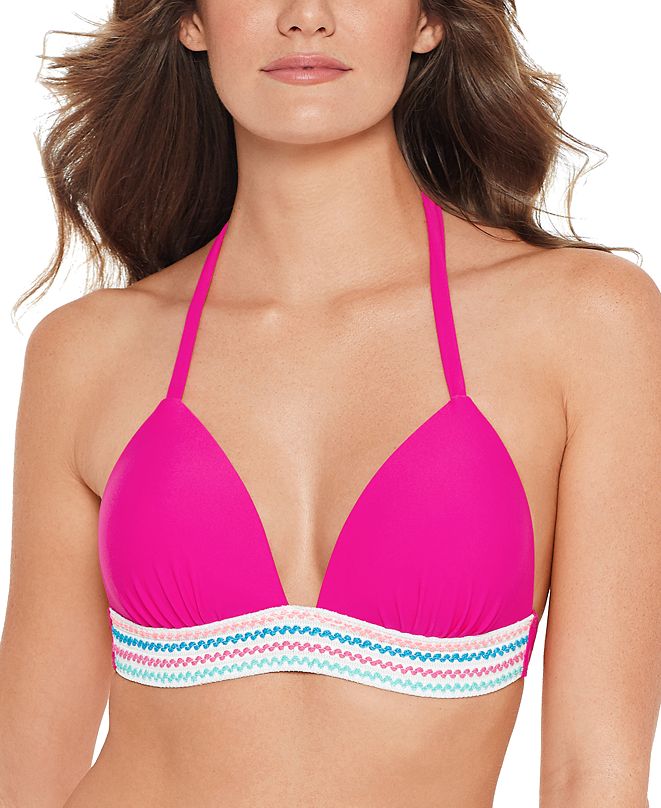 Salt + Cove Juniors' Banded PushUp Halter Bikini Top, Available in D