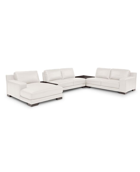 Furniture Darrium Leather Sectional Sofa Collection, Created for Macy's