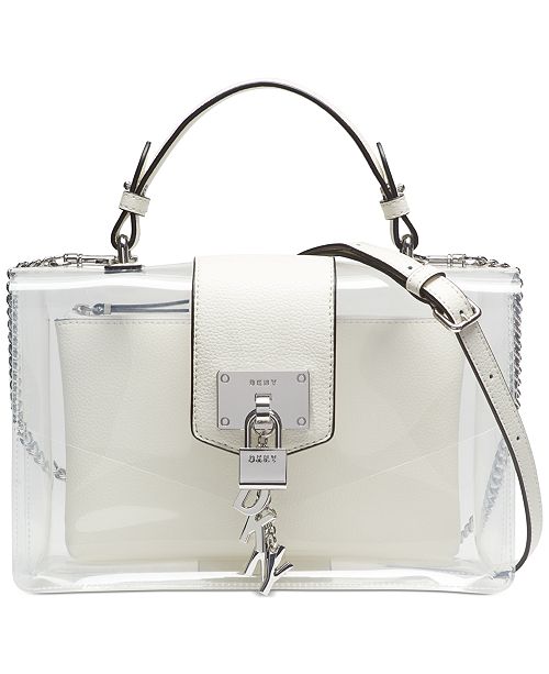 DKNY Elissa Flap Clear Shoulder Bag, Created for Macy's & Reviews