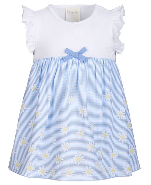 First Impressions Baby Girls Striped Daisy Print Dress Created