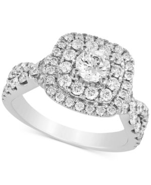 image of Diamond Multi-Halo Engagement Ring (1-3/4 ct. t.w.) in 14k White Gold