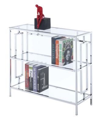 Town Square Chrome 3 Tier Bookcase