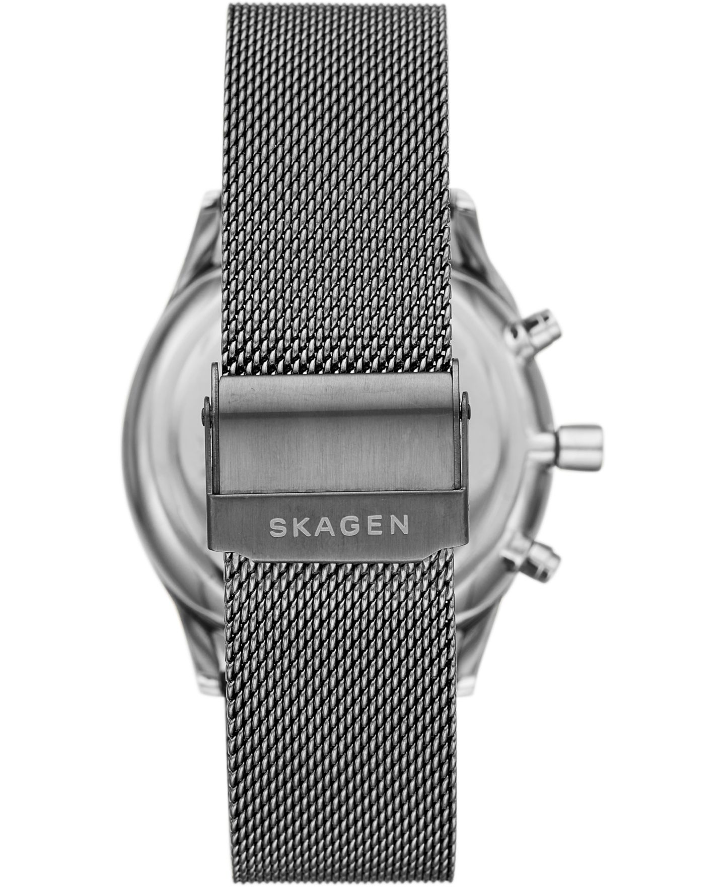 Мужские часы Skagen Chronograph Holst Gunmetal Stainless Steel Mesh Bracelet Watch 42mm — фото 3