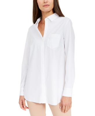 Alfani - Petite Button-Front Top