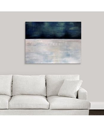 GreatBigCanvas - 40 in. x 30 in. "Arctic Night" by  Sydney Edmunds Canvas Wall Art