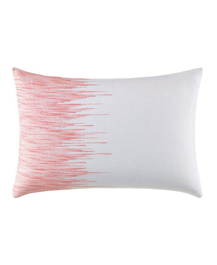 Vera Wang Blurr White Uneven Lines Throw Pillow Macy's