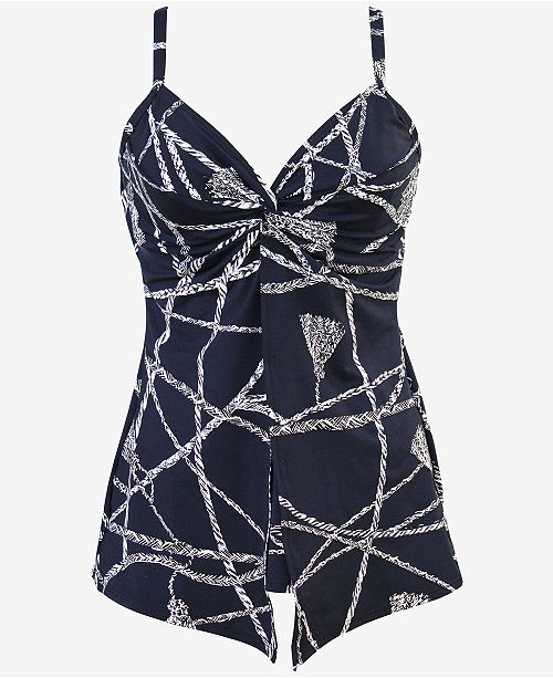 Love Knot Tankini Top in Atlantis