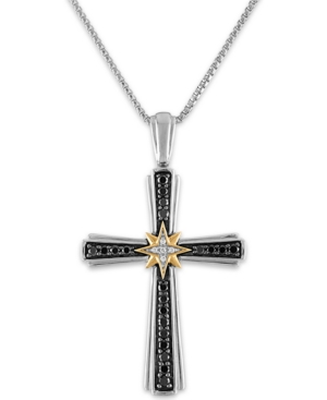 image of Men-s 1/2 Carat Black and White Diamond Pendant 22