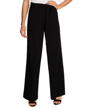 VINCE CAMUTO BELTED WIDE-LEG PANTS