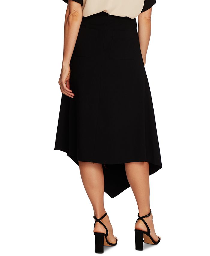 Vince Camuto Belted Asymmetrical Midi Skirt - Macy's