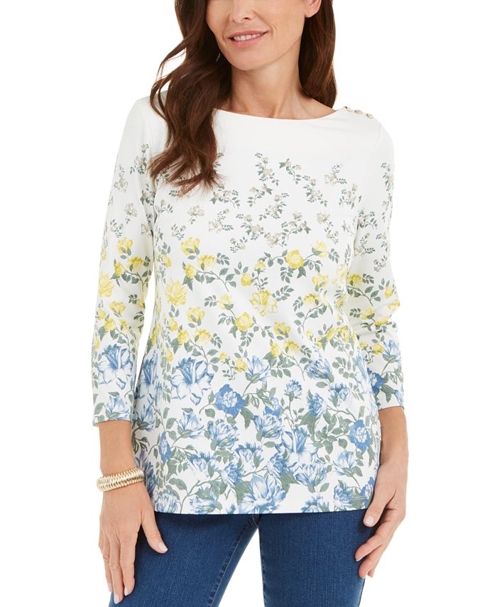 Charter club boat neck tops online
