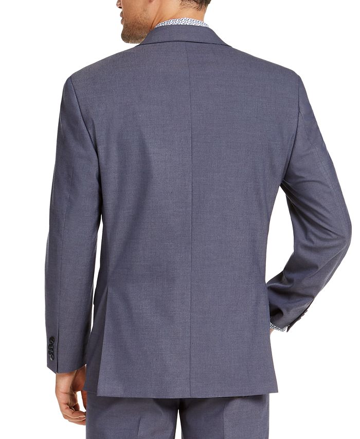 Sean John Men's Classic-Fit Blue Solid Suit Jacket - Macy's