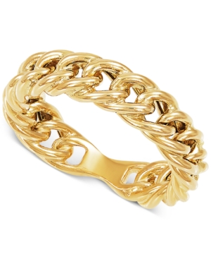 Macy's Curb Link Statement Ring In 10k Gold