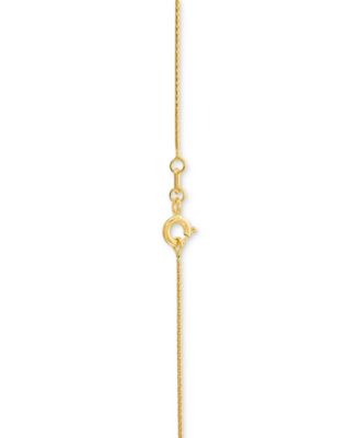 Wheat Link 18" Chain Necklace in 14k Gold