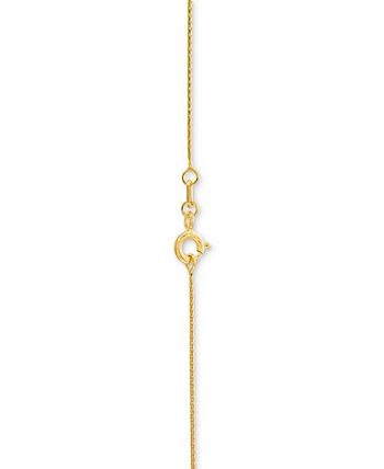 Italian Gold - Wheat Link 18" Chain Necklace in 14k Yellow Gold or 14k White Gold
