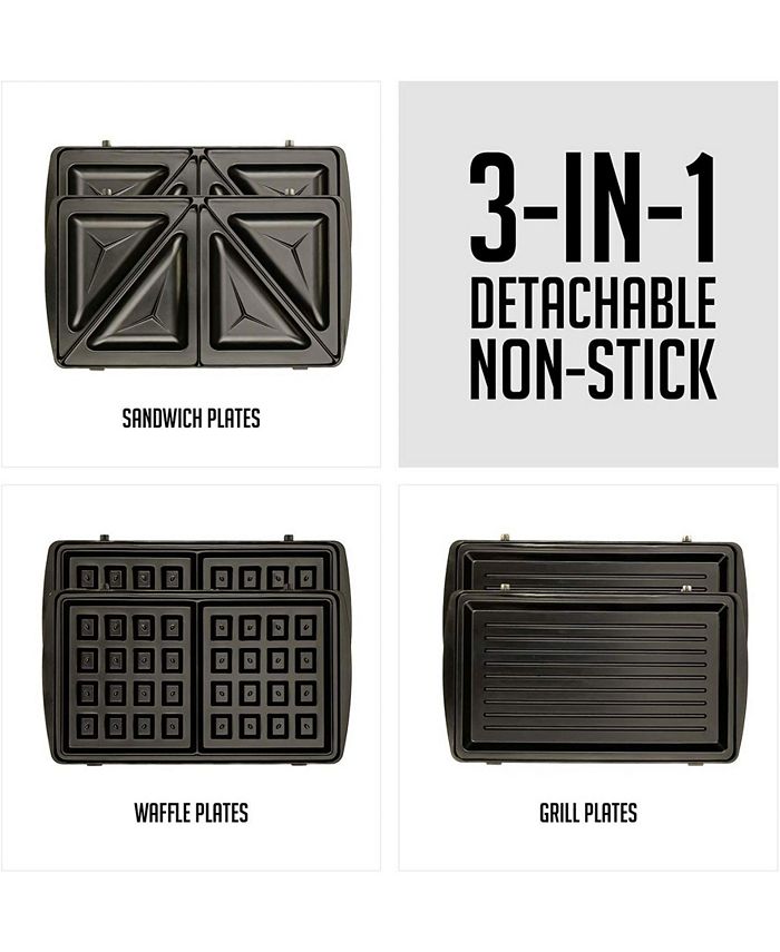 OVENTE 3in1 Electric Sandwich Maker & Reviews Small Appliances