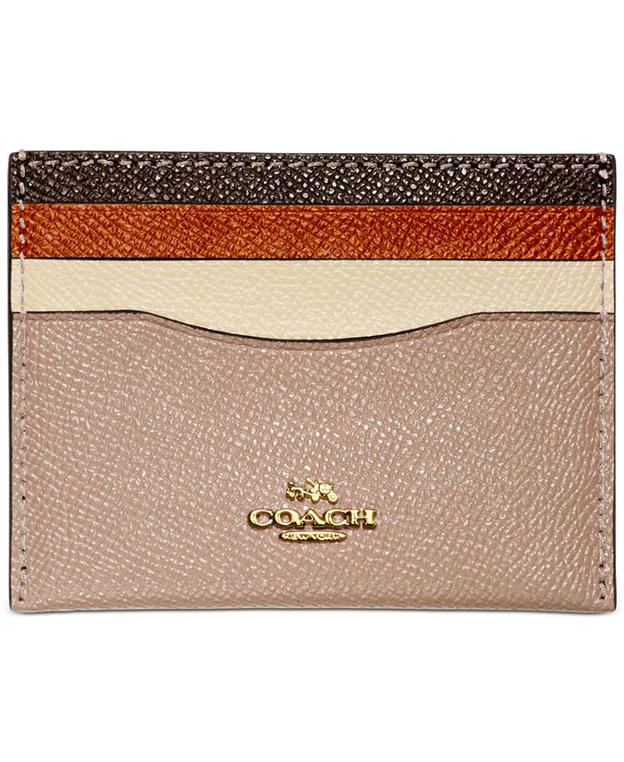 COACH Flat Colorblock Card Case Macy's