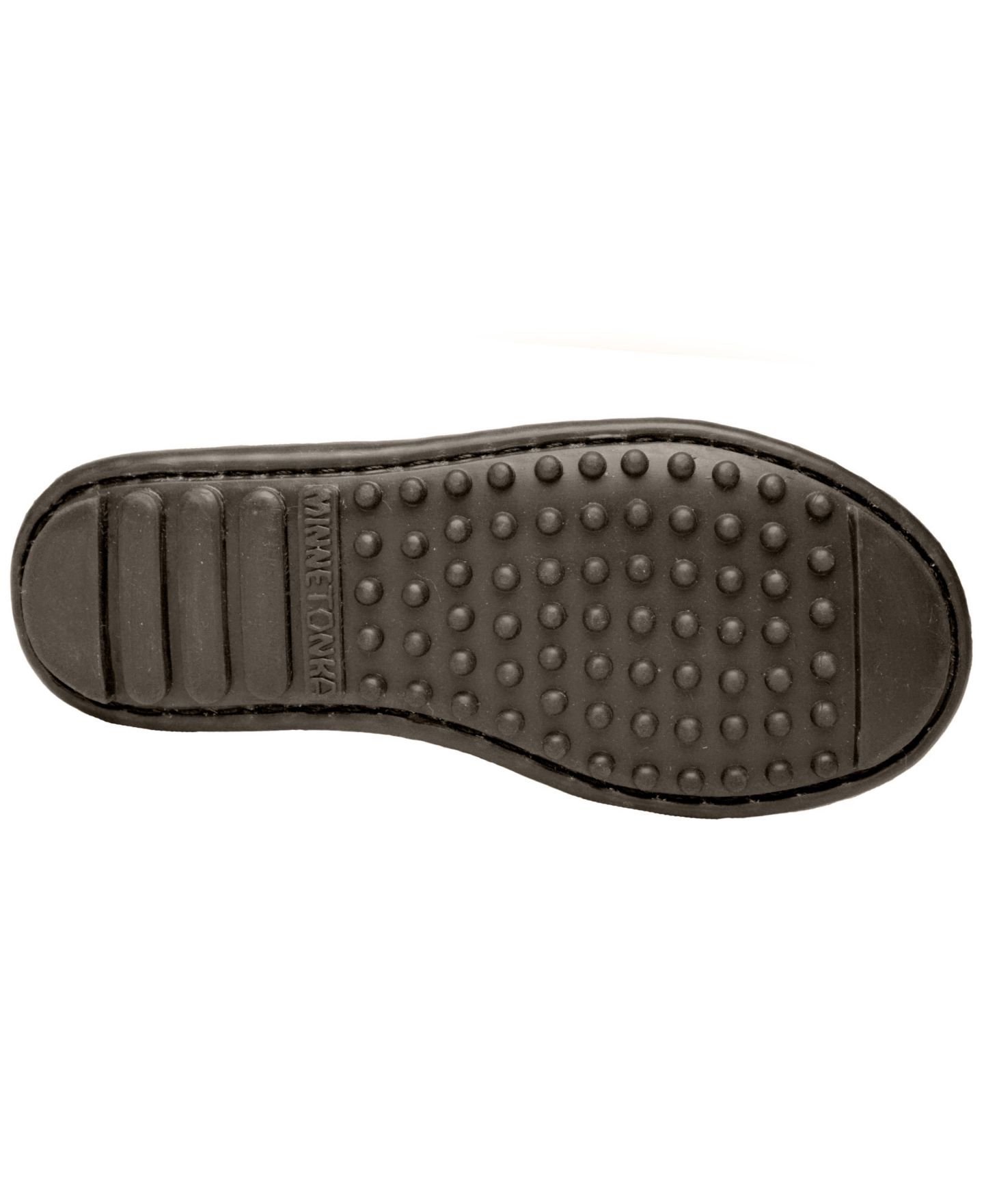 Детские замшевые мокасины Minnetonka Boat Moc, размеры 1-13, цвет: Шоколадный — фото 3