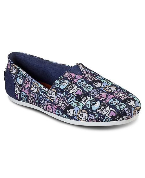 Skechers Women S Bobs Plush Cats Of Ages Slip On Casual Sneakers