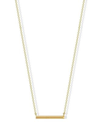 Gold bar hot sale necklace macys