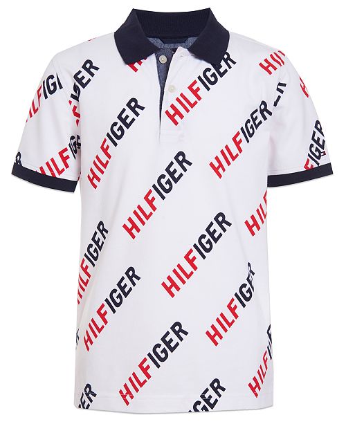 Tommy Hilfiger Toddler Boys Th All Over Print Polo Shirt Reviews