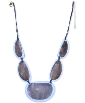 Style & Co - Resin Stone Statement Necklace, 21-1/2" + 3" extender