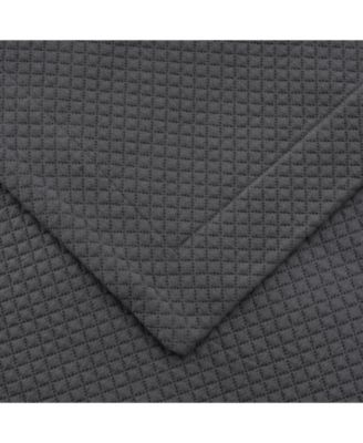 100% Cotton Diamond Solitaire All-Season 3-Piece Coverlet Set, King