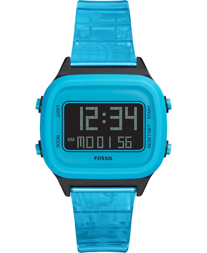 Fossil Unisex Digital Blue Watch FS5676 Macy's