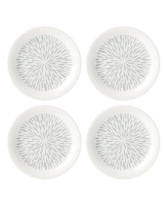 Profile  Accent Plate Set/4 White/Grey