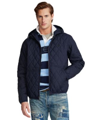 polo ralph lauren men's nylon hooded windbreaker jacket